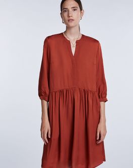Платье двойка Охра Set, коричневое Платье двойка Охра Set, коричневое