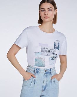 Женская футболка Мумбаи Set, белая Женская футболка Мумбаи Set, белая
